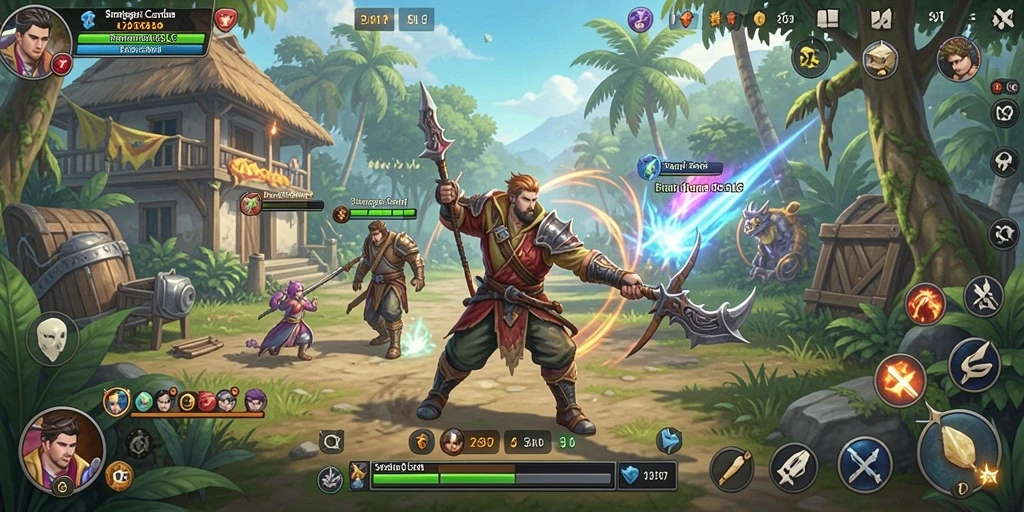 Tampilan gameplay SLG yang menegangkan dan seru