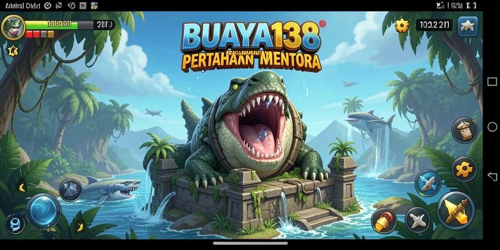 Tampilan gameplay BUAYA138 dengan strategi Tower Defense yang menarik.