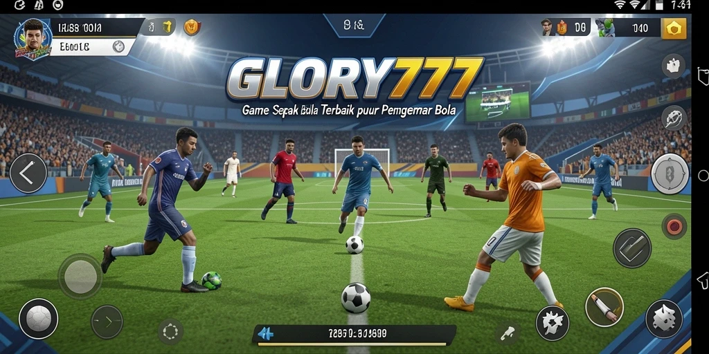 Screenshot gameplay yang menunjukkan aksi seru dalam GLORY777.