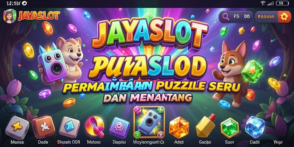Screenshot utama JAYASLOT menunjukkan serunya gameplay Puzzle.