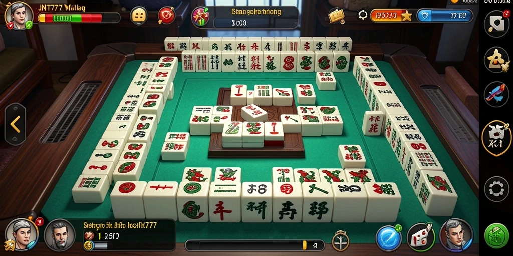 Tampilan permainan Mahjong yang seru dan menarik di JNT777.