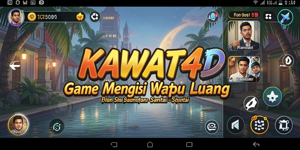 Tampilan gameplay KAWAT4D yang menarik dan ceria.