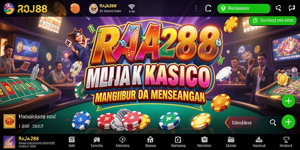 Screenshot menampilkan gameplay menarik di RAJA288 Kasino.