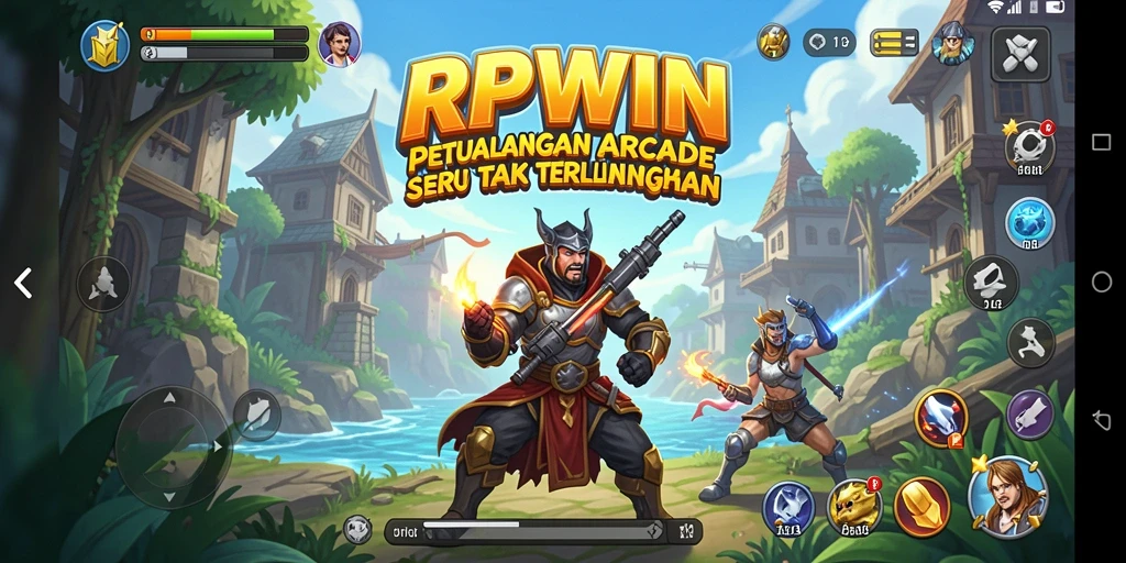 Tampilan dinamis gameplay RPWIN yang mengasyikkan.