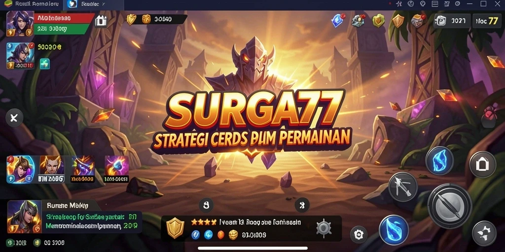 Tampilan gameplay <strong>SURGA77</strong> yang menegangkan dan penuh taktik.