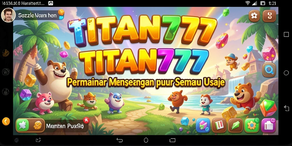 Screenshot gameplay TITAN777 menunjukkan aksi pemecahan puzzle yang seru.
